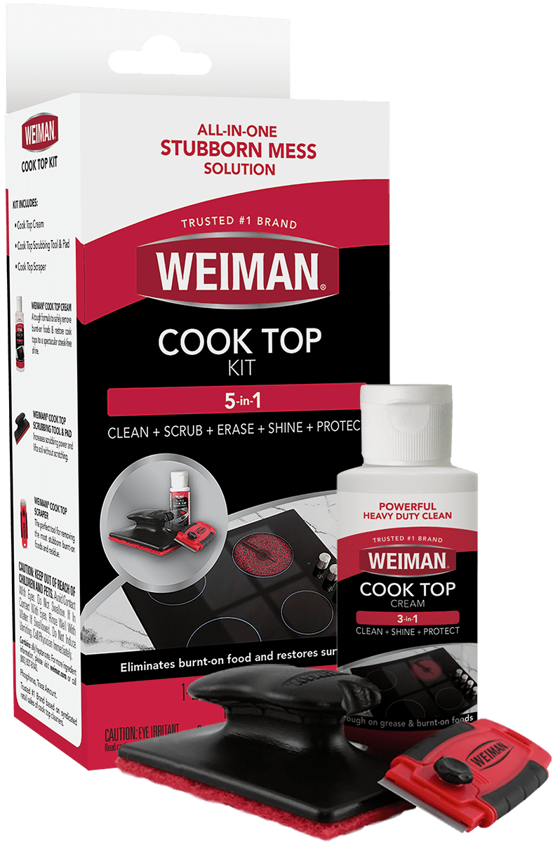 5-In-1 Cook Top Complete Cleaning Kit - Includes Cream, Scrubbing Pad and Scraper Tool