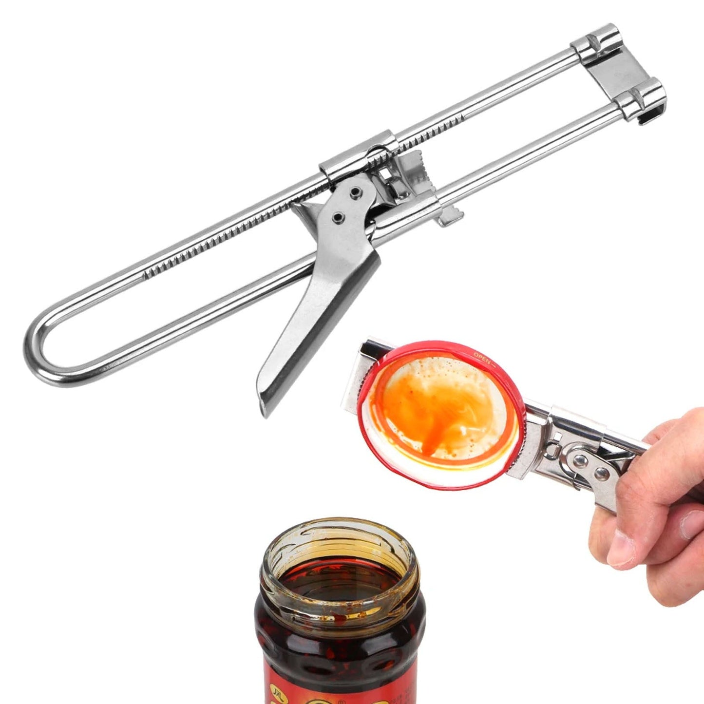 Stainless Steel Pot Clip Lifter AntiScalding Handle Gripper for Kitchen Cookware Hot Plate Bowl Pan Holder Tool