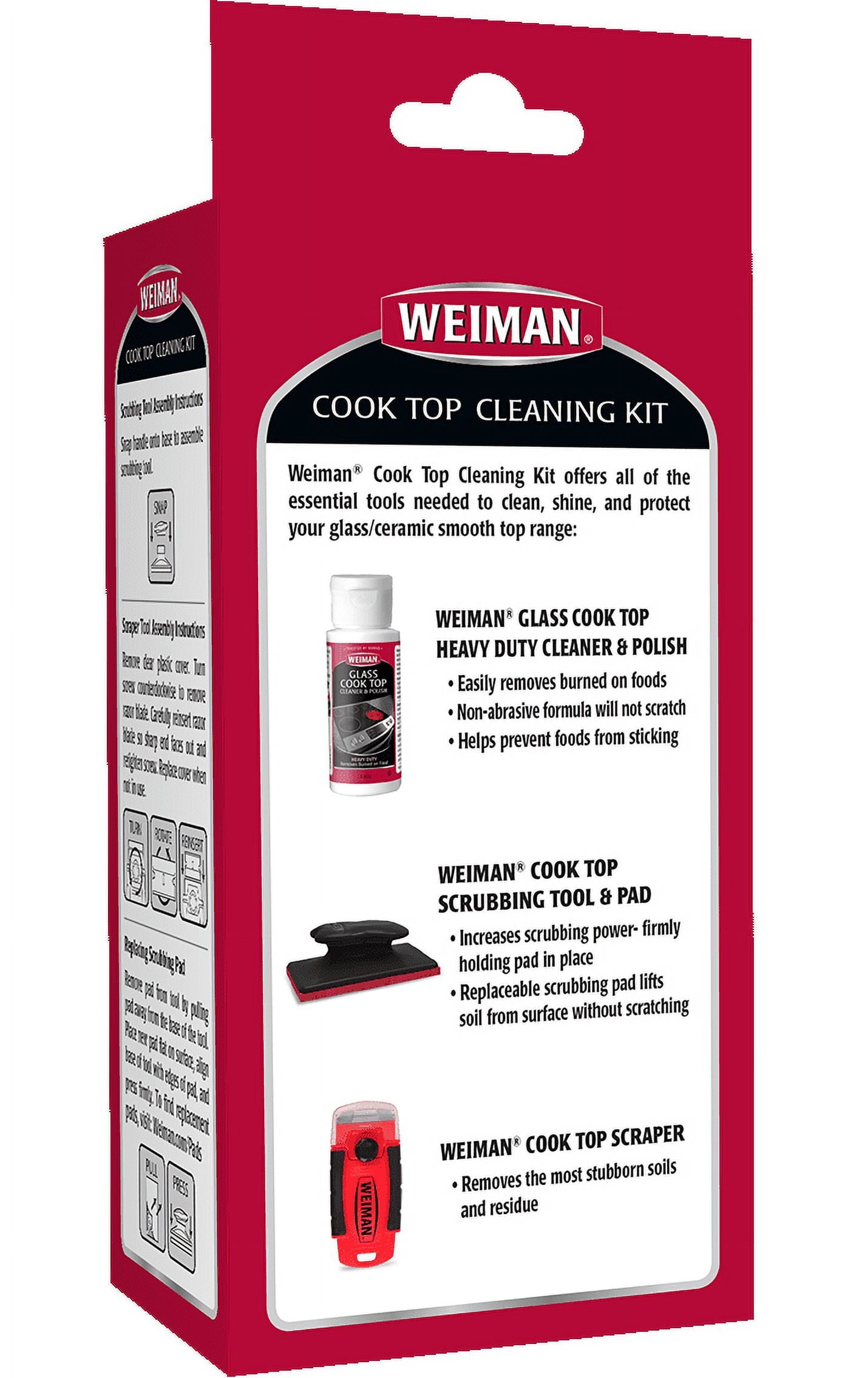 5-In-1 Cook Top Complete Cleaning Kit - Includes Cream, Scrubbing Pad and Scraper Tool
