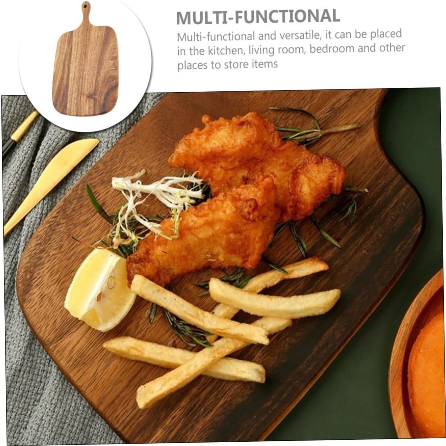 Wood Cutting Board Wooden Chopping Meal Prep Boards Steak Serving Tray For Kitchen Small